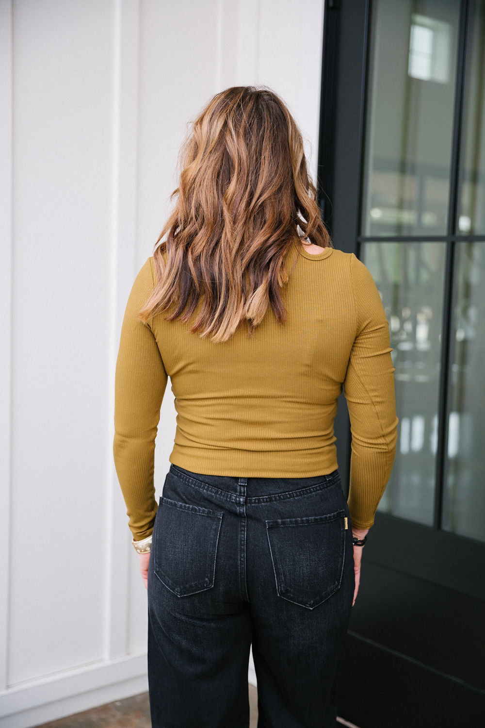 Premium Cutout Knit Top - Toffee