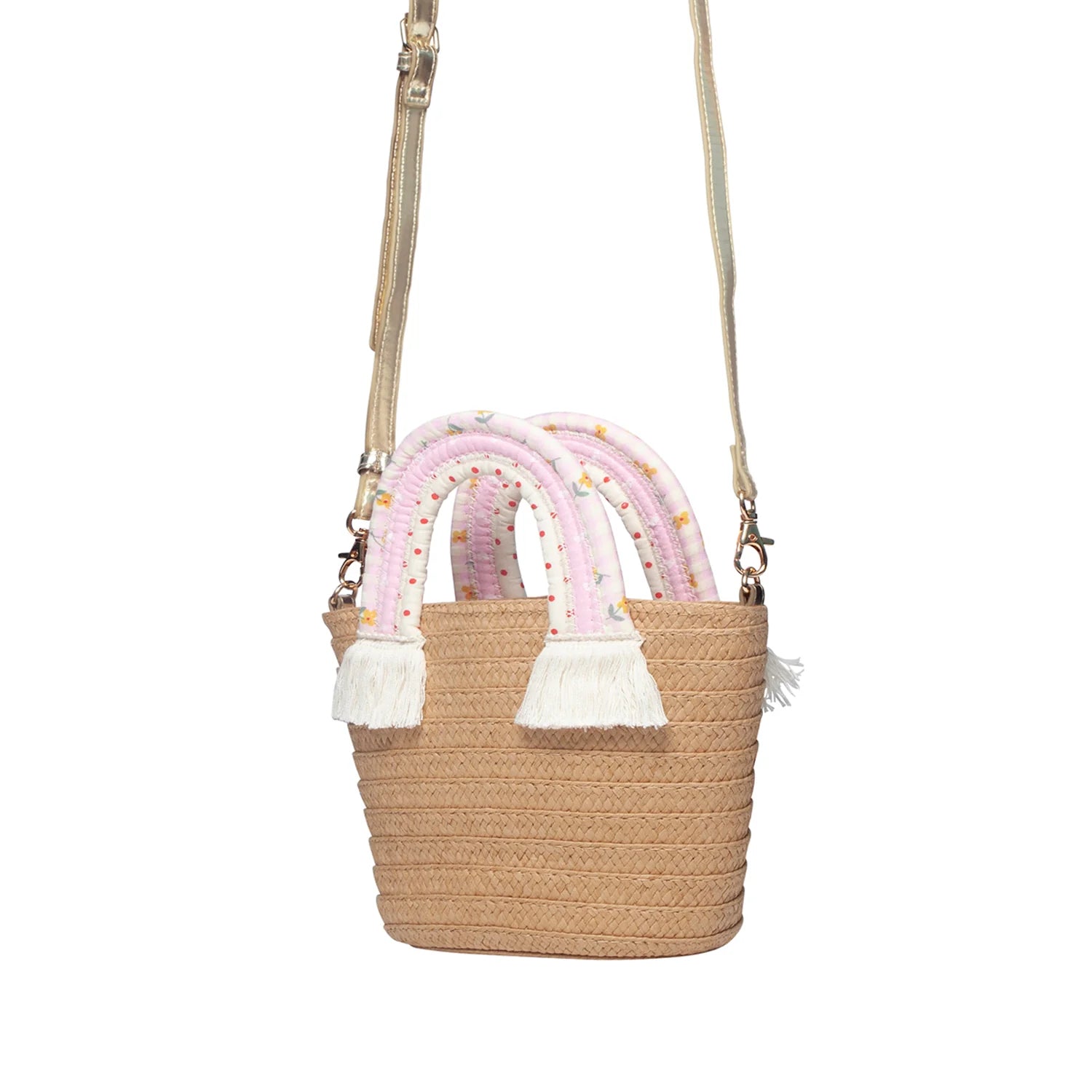 Premium Rainbow Handle Picnic Basket - Ultimate Style & Functionality