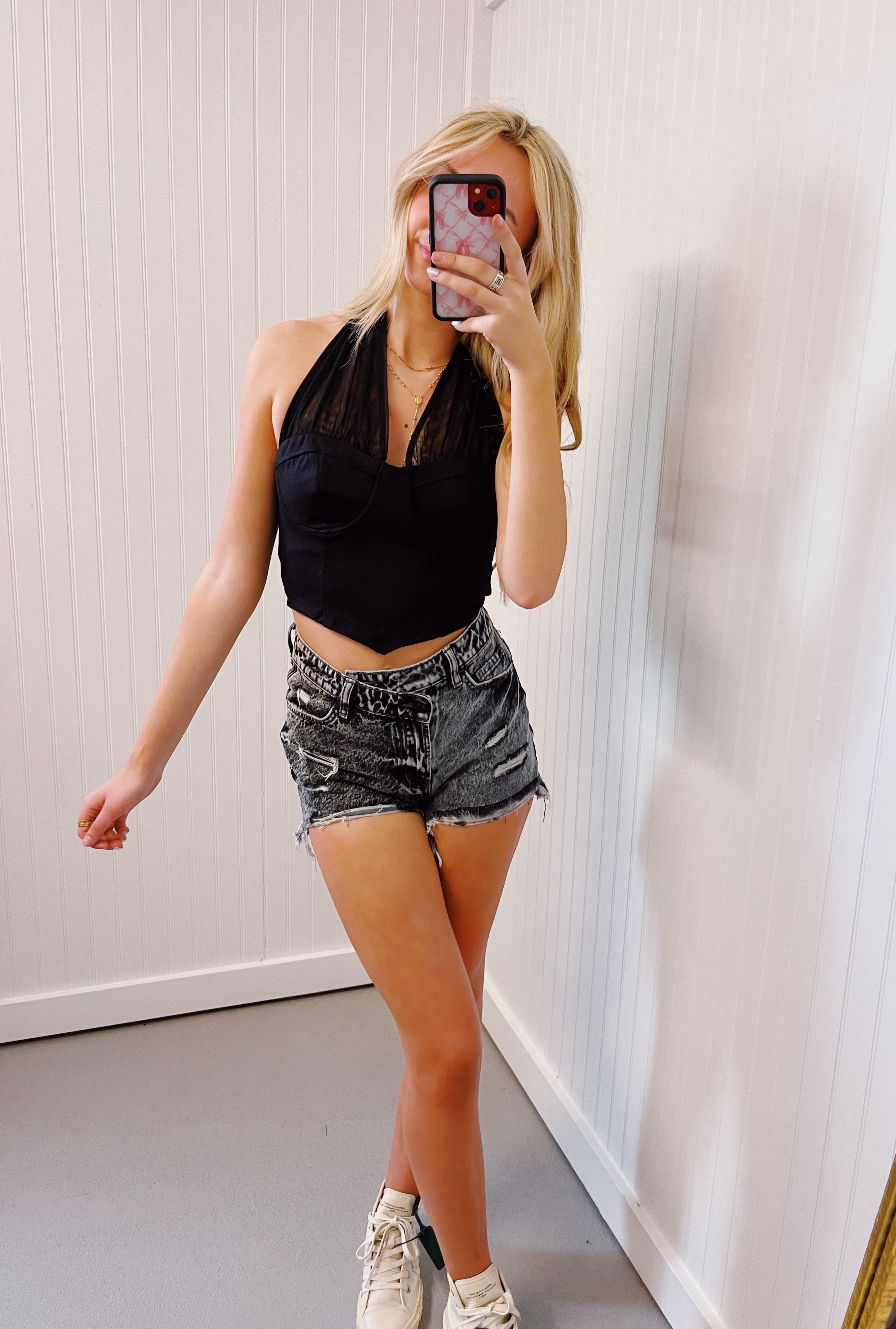 Ultimate Lola Premium High-Rise Charcoal Denim Shorts - Summer Essential