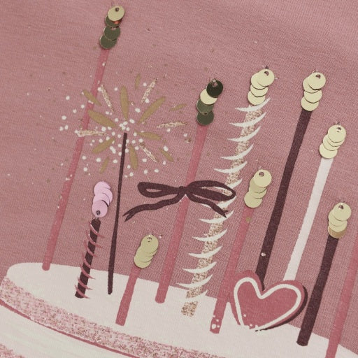Premium Girls Birthday Sweatshirt: Dusty Rose Celebration