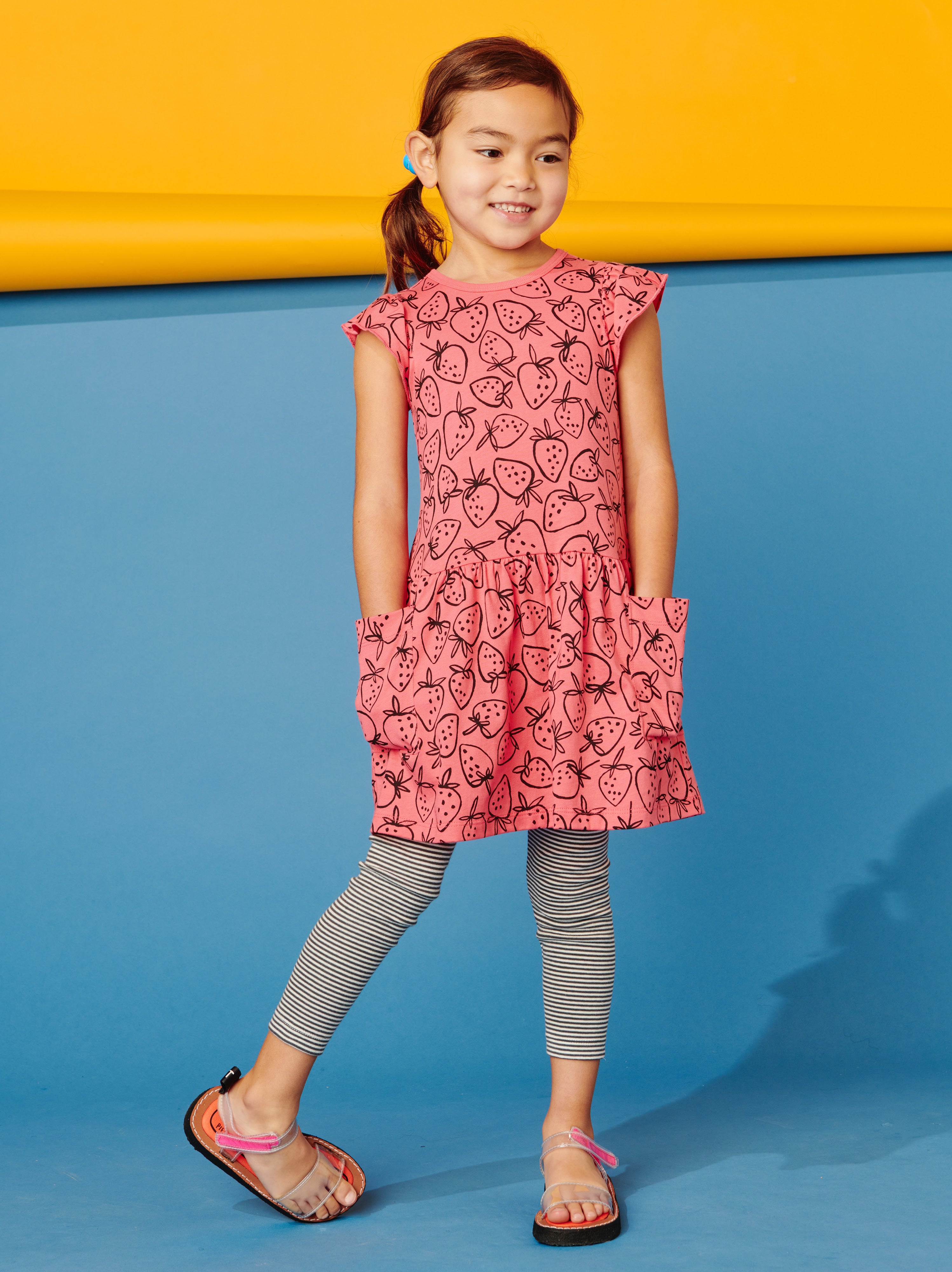 Premium Flutter Sleeve Strawberry Dress: Ultimate Summer Style