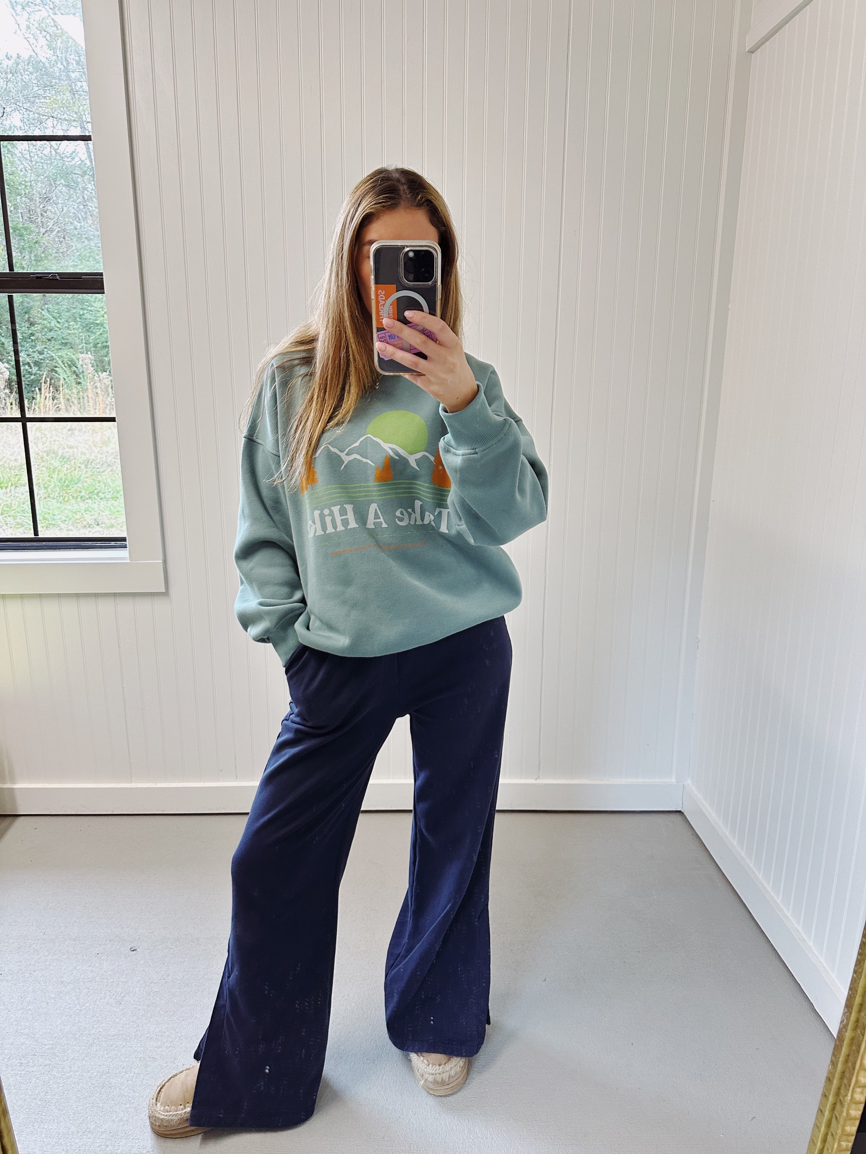 Premium Take a Hike Sweatshirt - Sage Green | Ultimate Comfort & Style