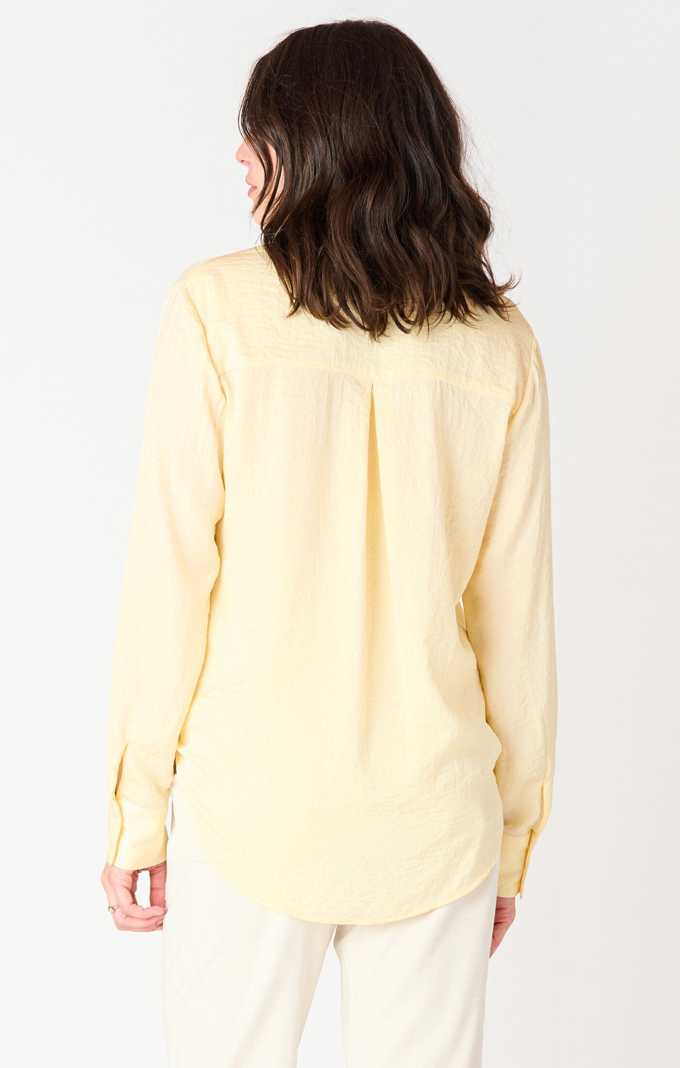 Premium Lemon Satin Blouse - Ultimate Effortless Style