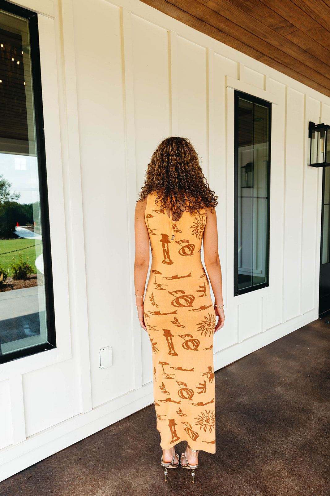 Ultimate Greece Escape Maxi Dress - Apricot