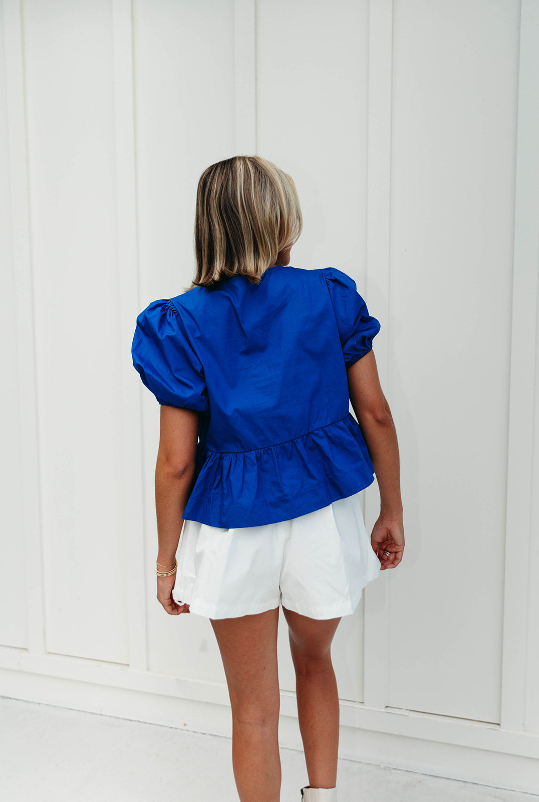 Ultimate Minnie Bow Tie Top - Playful Blue