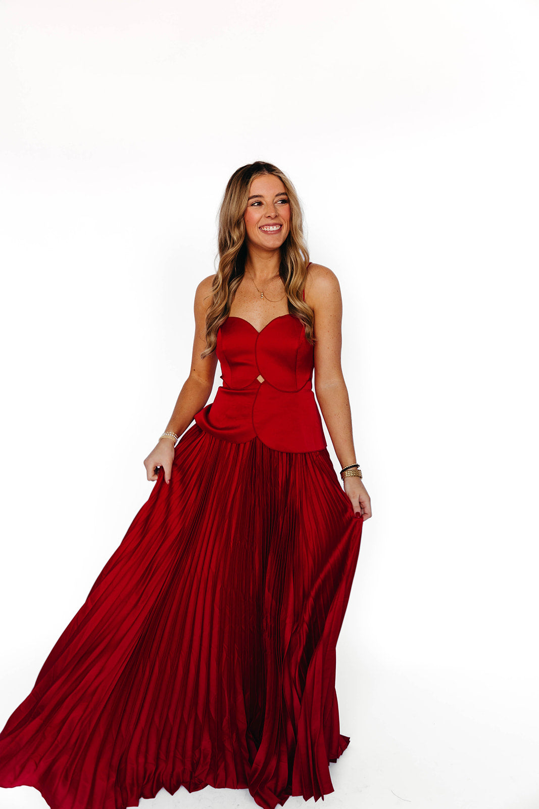 Premium Myles Maxi Dress - Elegant Red