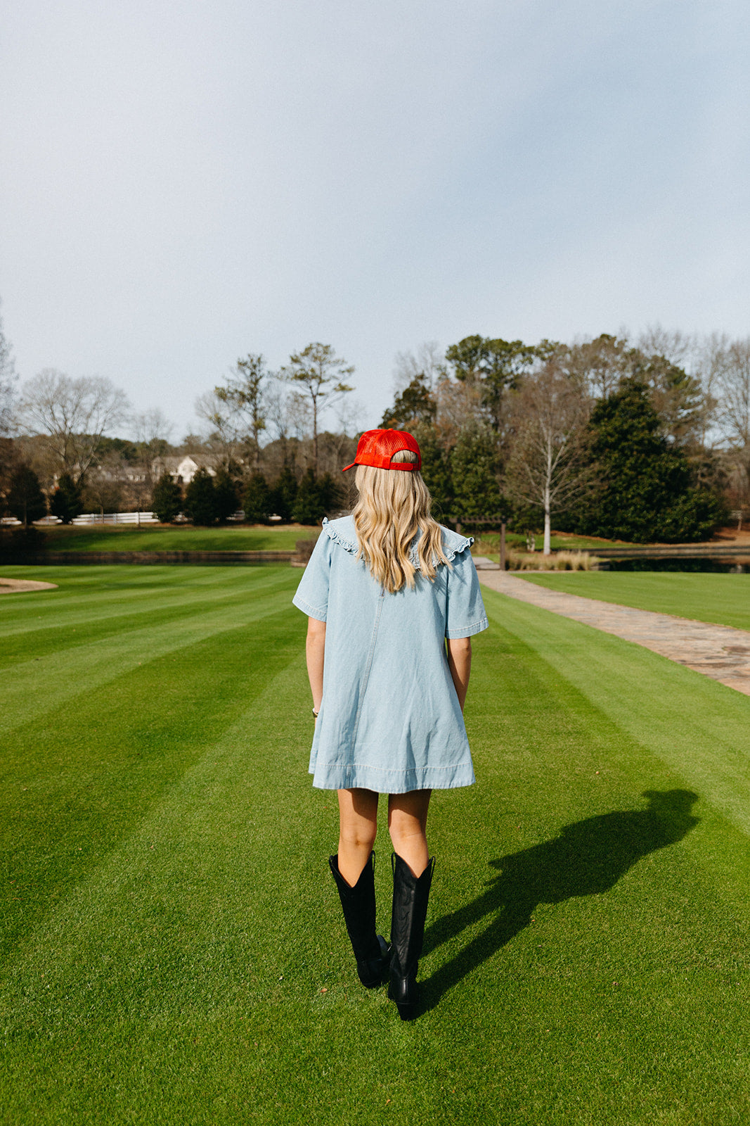 Ultimate Bale Denim Mini Dress - Light Denim