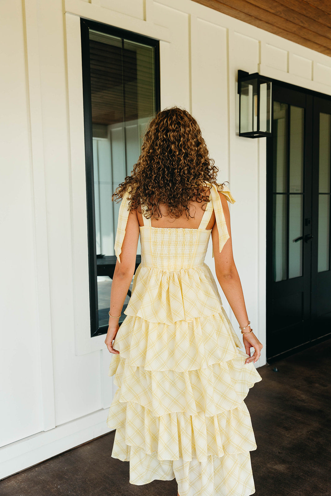Premium Stevie Midi Dress - Vibrant Yellow