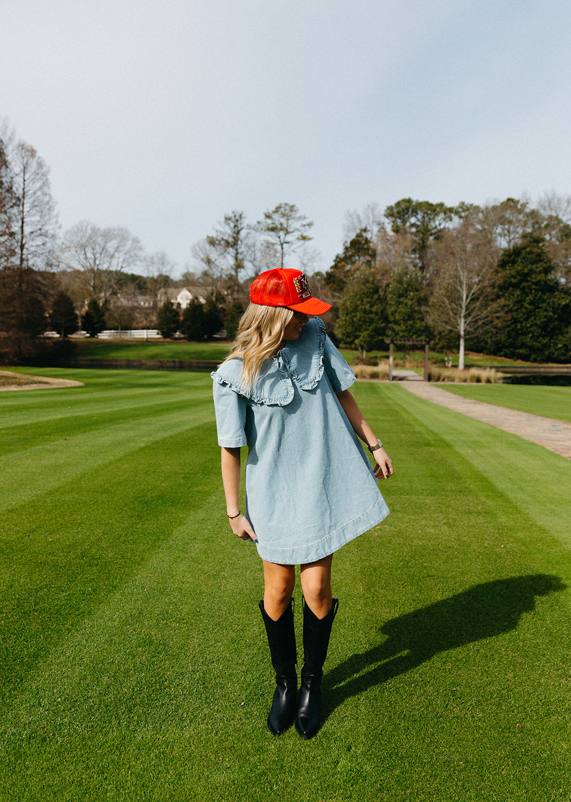 Ultimate Bale Denim Mini Dress - Light Denim