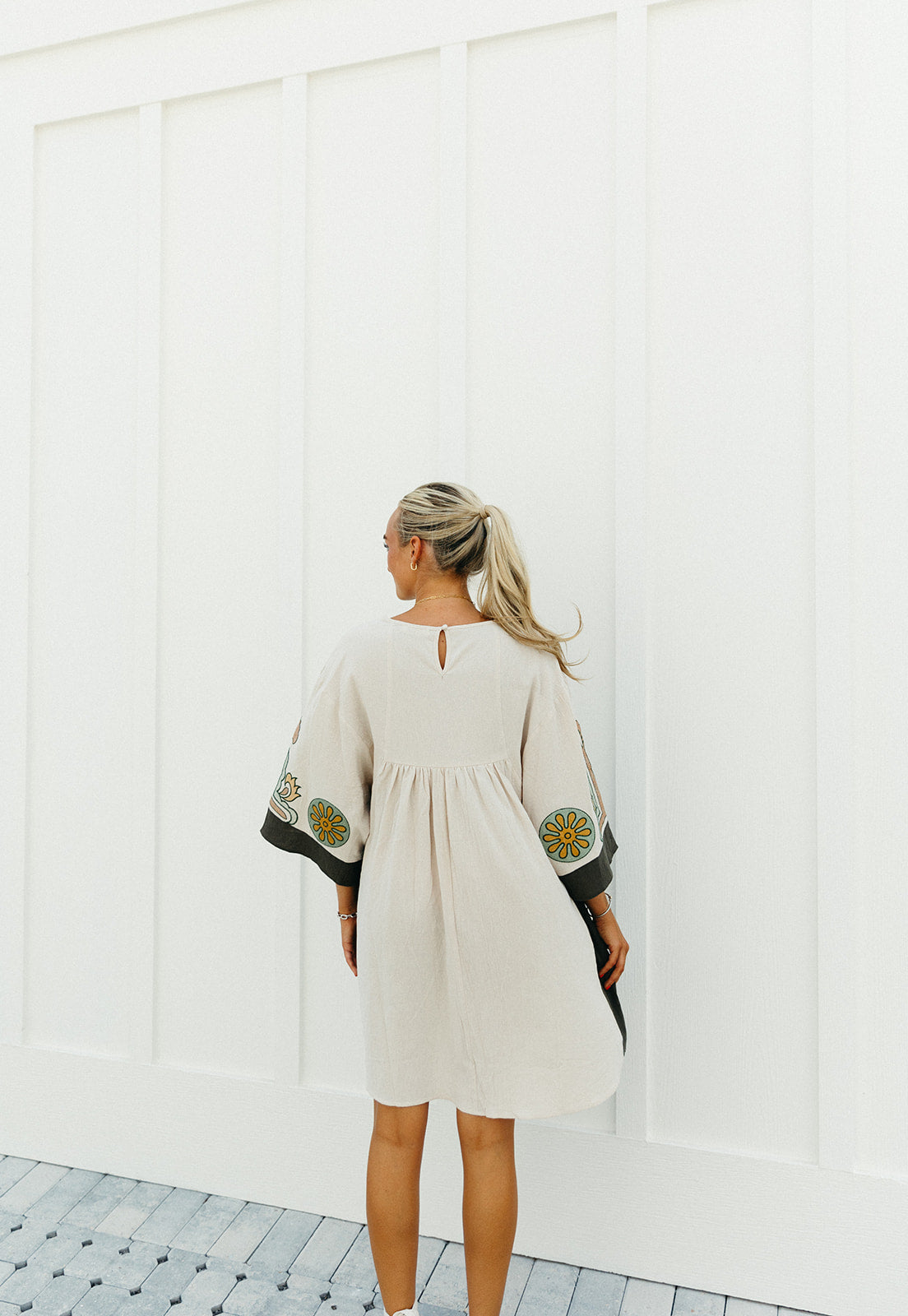 Premium Marie Mini Dress - Sage Bohemian Style