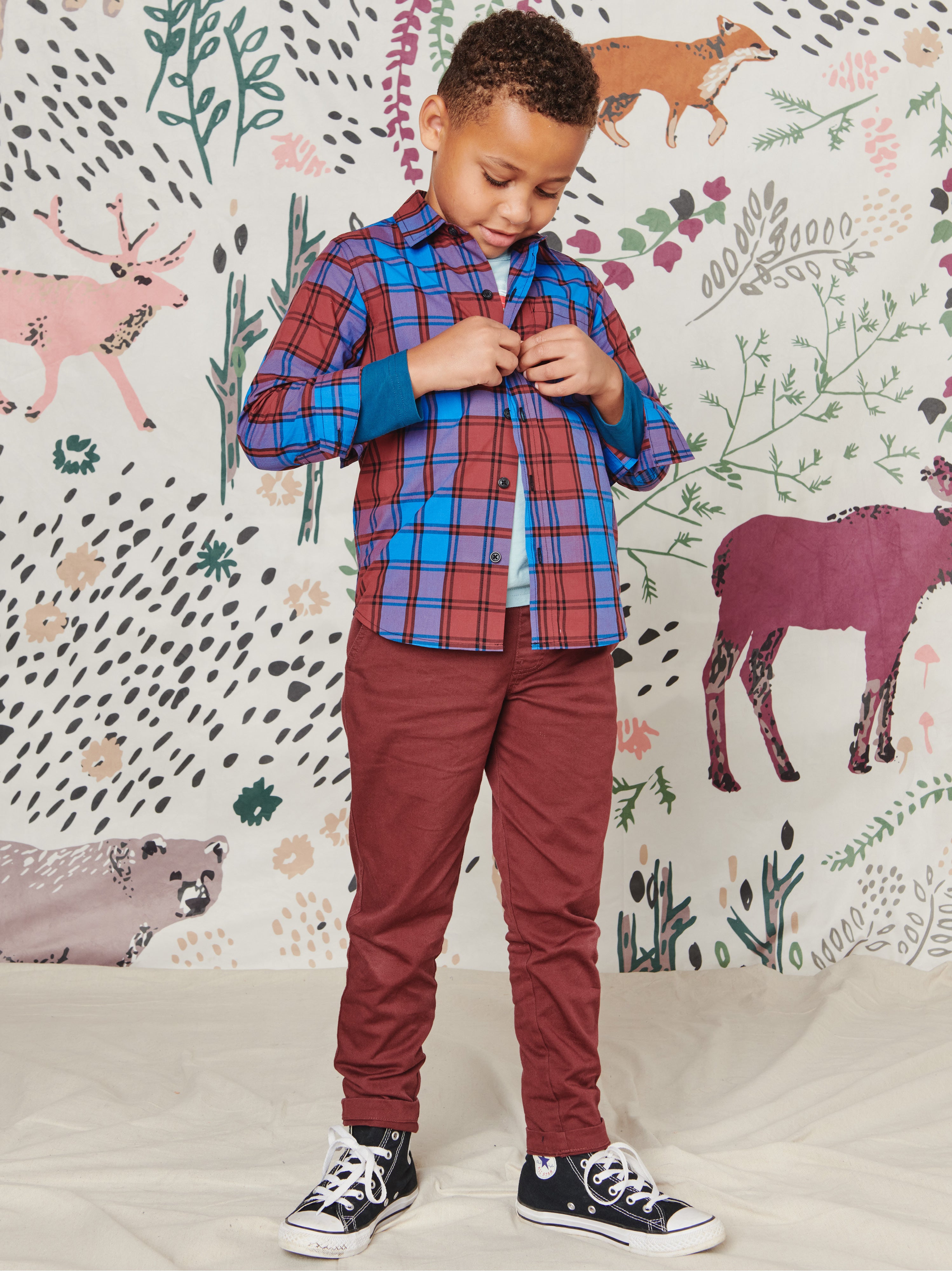 Premium Stretch Twill Pants: Red Mahogany - Ultimate Comfort & Style