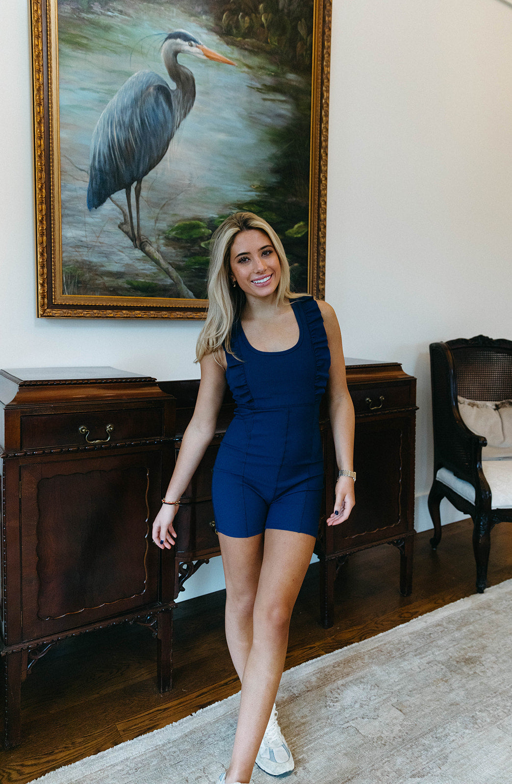 Ultimate No Going Back Athletic Romper - Navy | Premium Comfort & Style