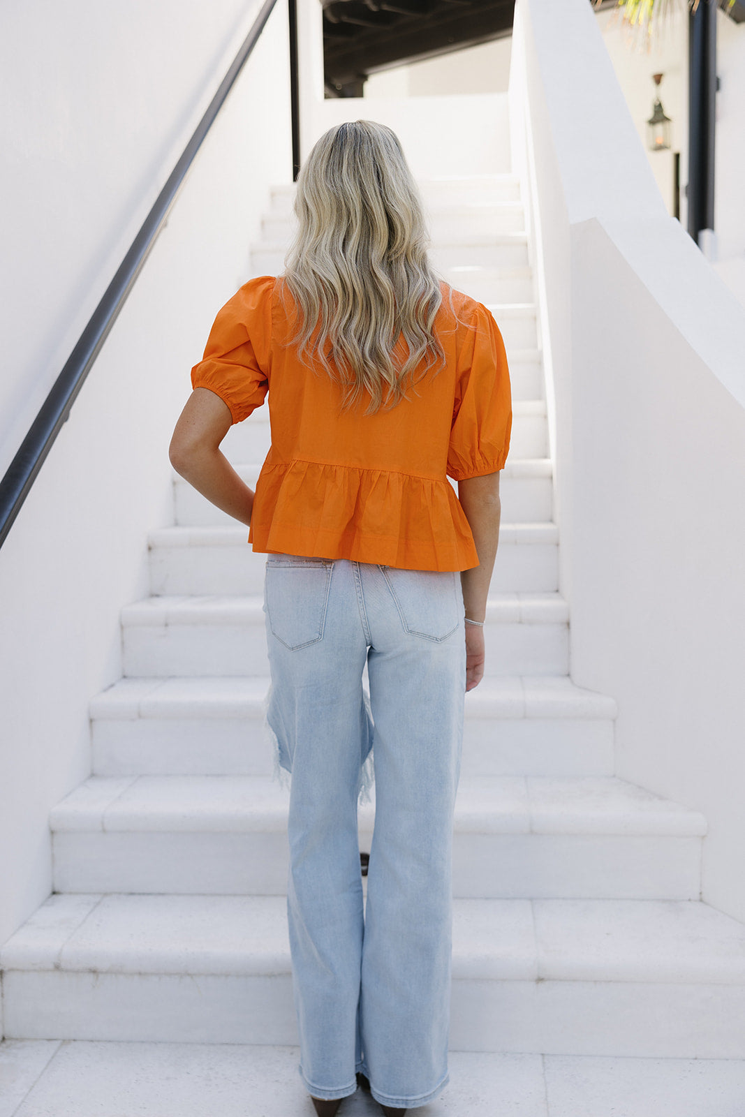 Ultimate Minnie Bow Tie Top - Premium Orange