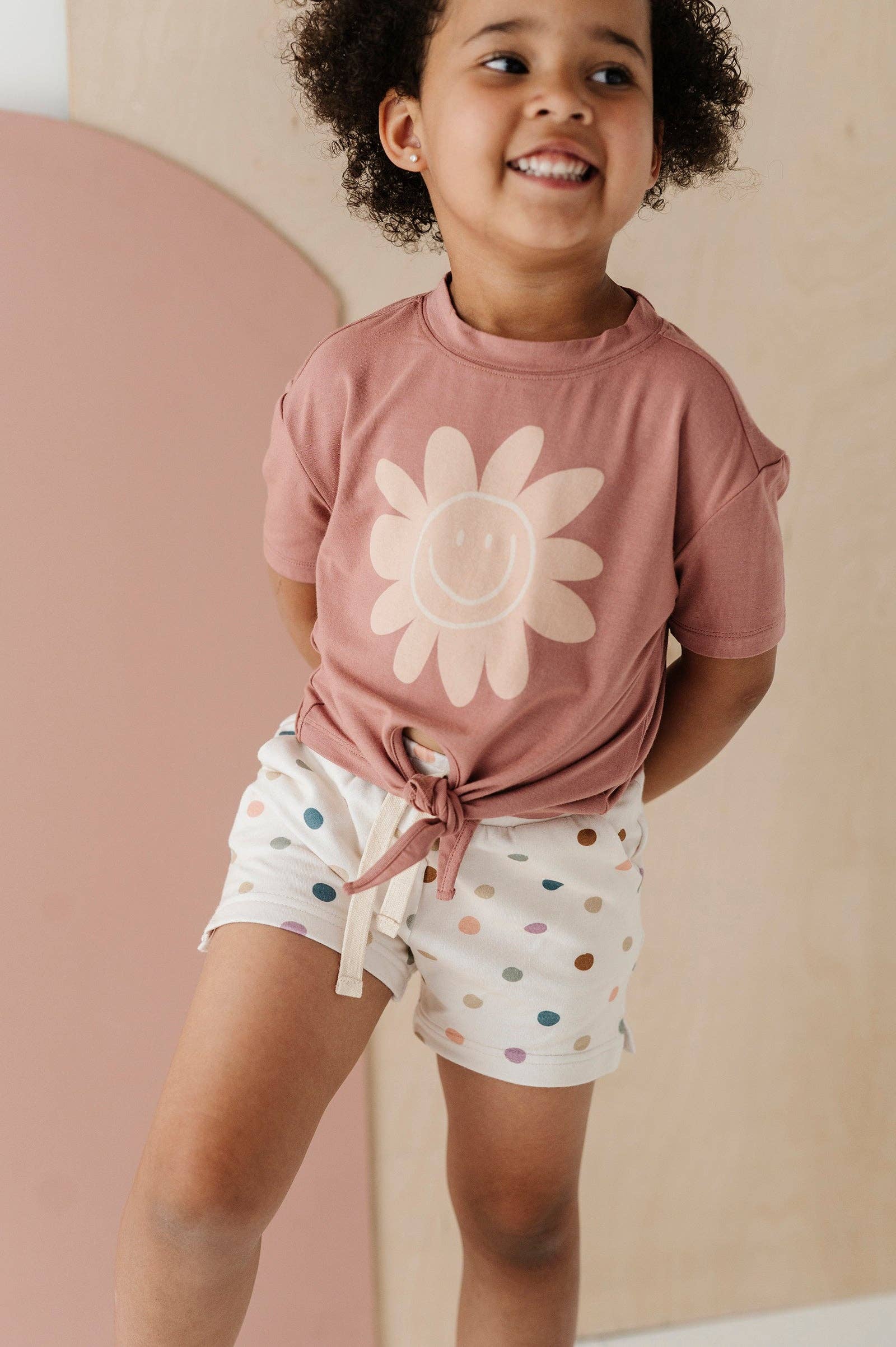 Ultimate Retro Smiley Tie Front Shirt - Premium Bamboo Jersey