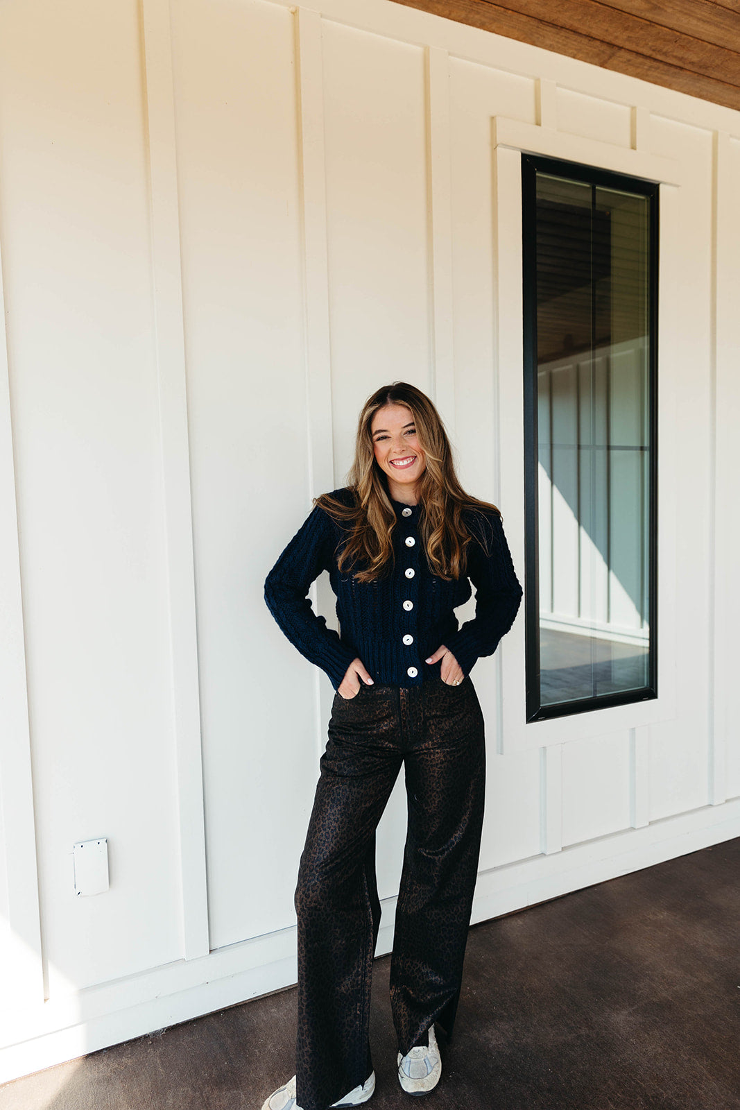 Ultimate Monica Chunky Cardigan - Navy | Premium Winter Knit
