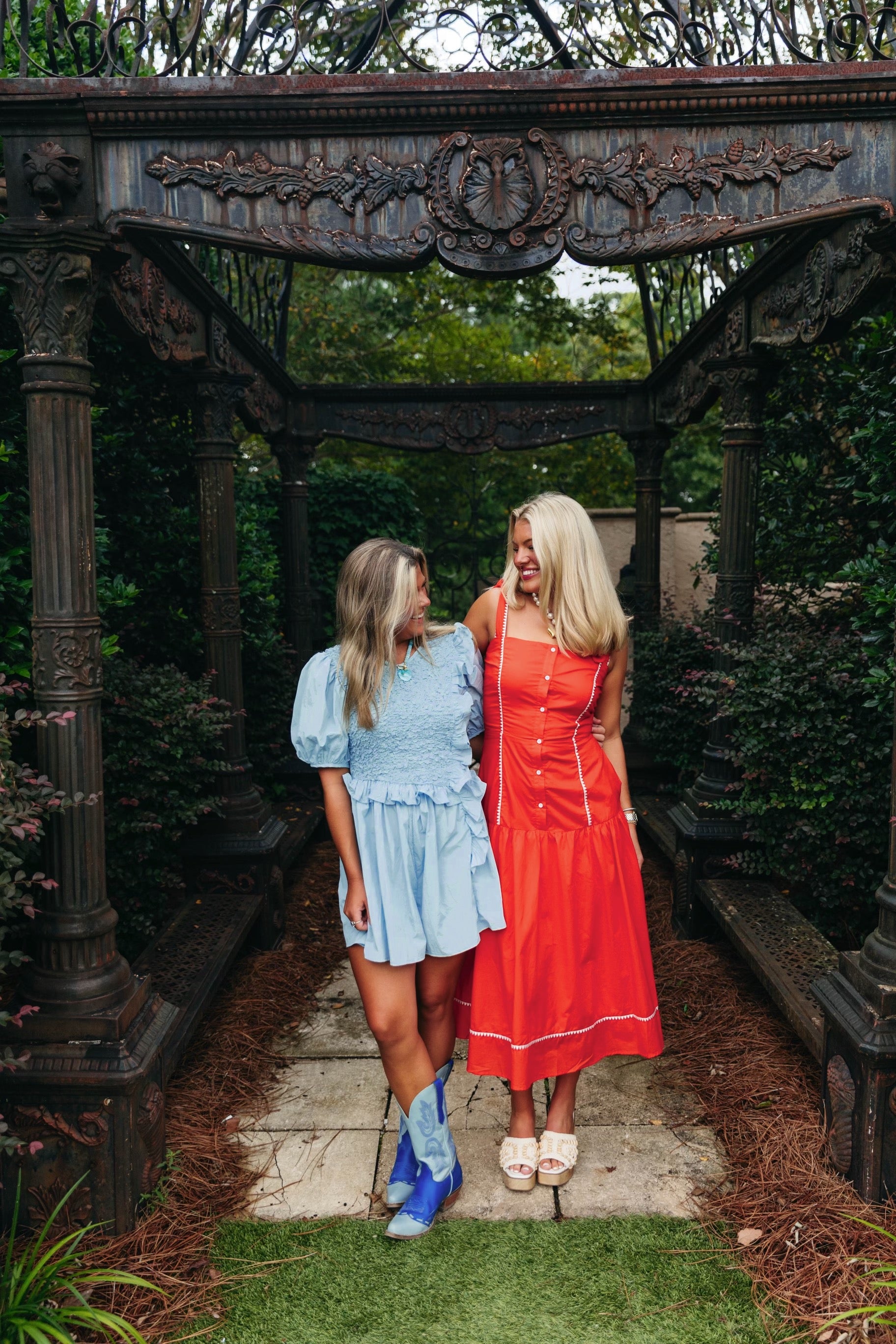 Premium Alora Midi Dress - Vibrant Spicy Orange