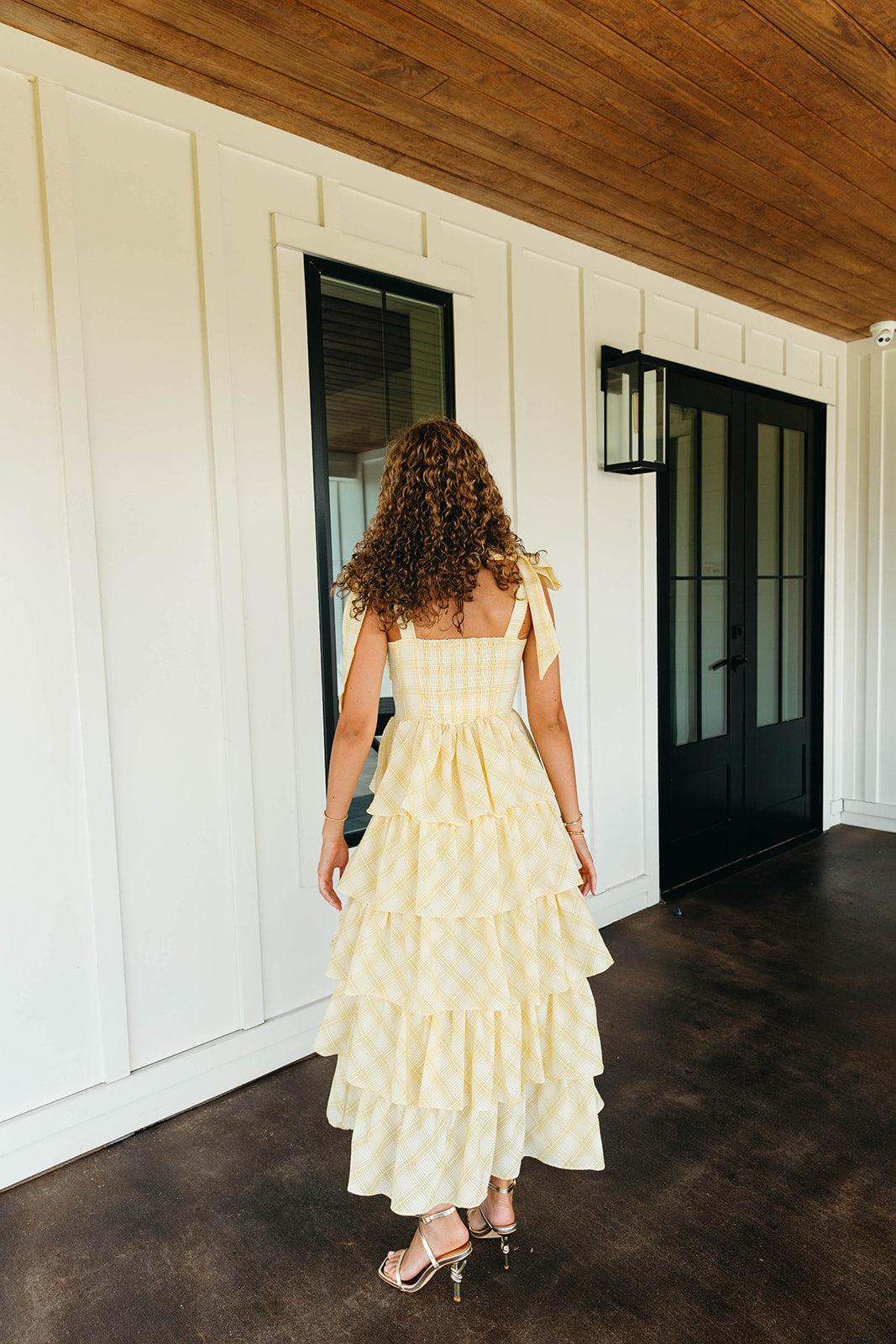 Premium Stevie Midi Dress - Vibrant Yellow