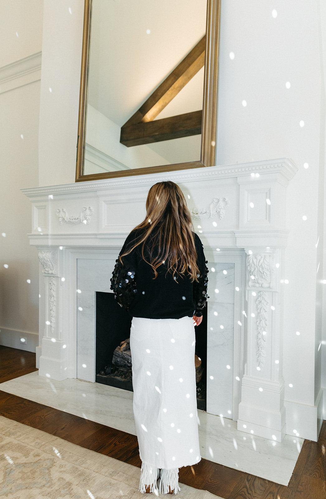 Ultimate Sparkle Sequin Party Sweater - Black