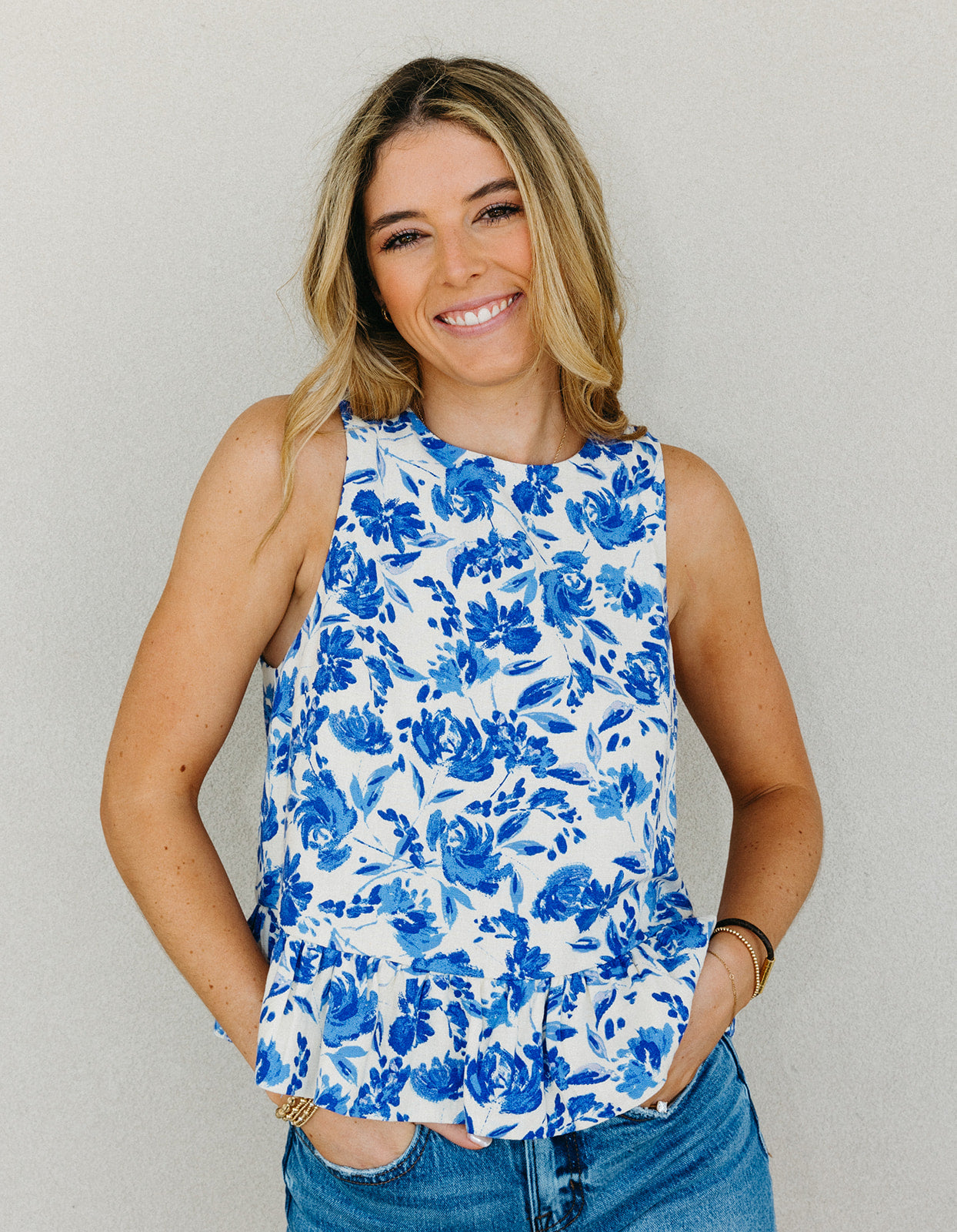 Ultimate Summer Essential: Feeling Just Fine Top - Blue