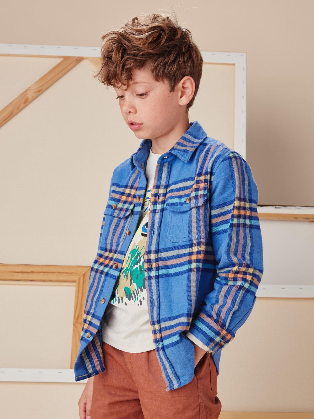 Premium Flannel Shirt: Ultimate Bleu Plaid Comfort