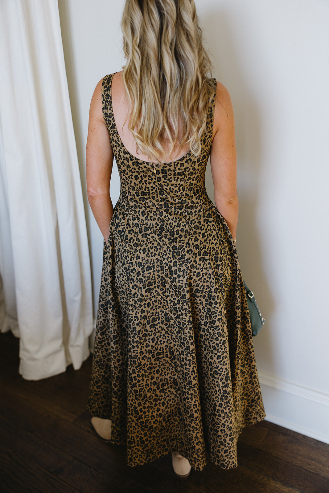 Premium Leopard Print Midi Dress - Brett Collection