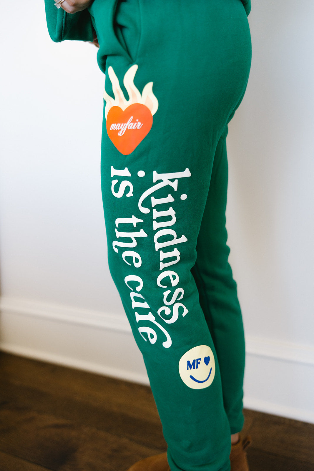Premium Kindness Is The Cure Fleece Crewneck - Green