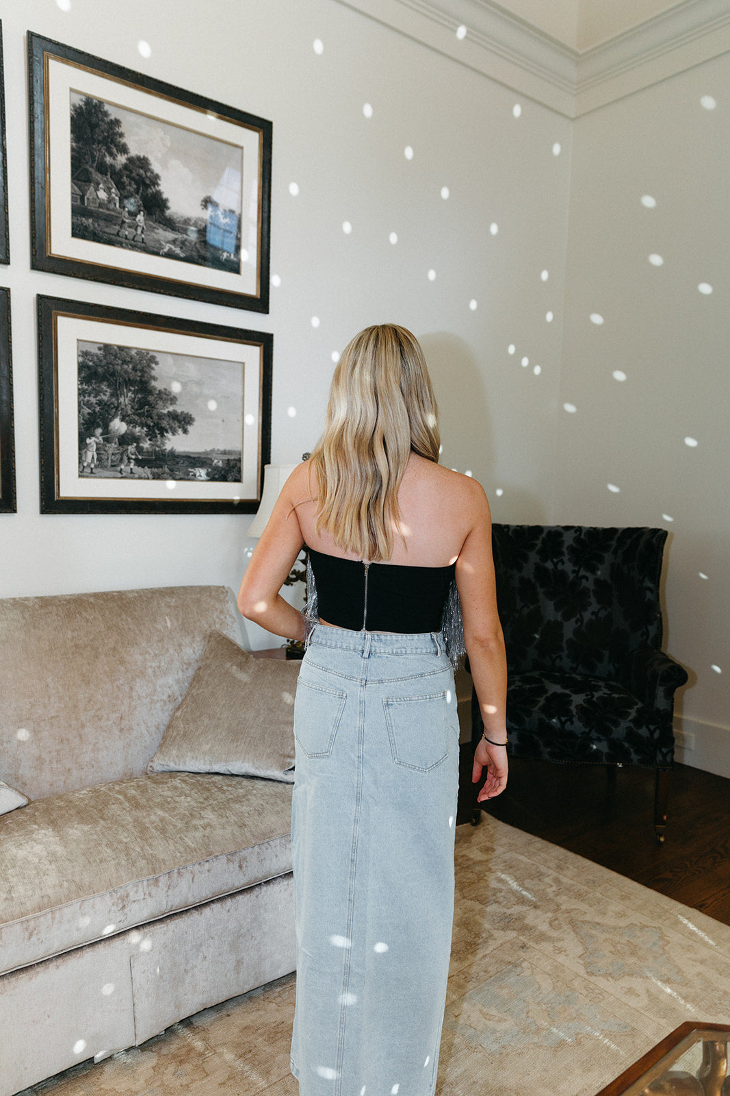Ultimate Shimmer Swifty Tinsel Top - Metallic Silver