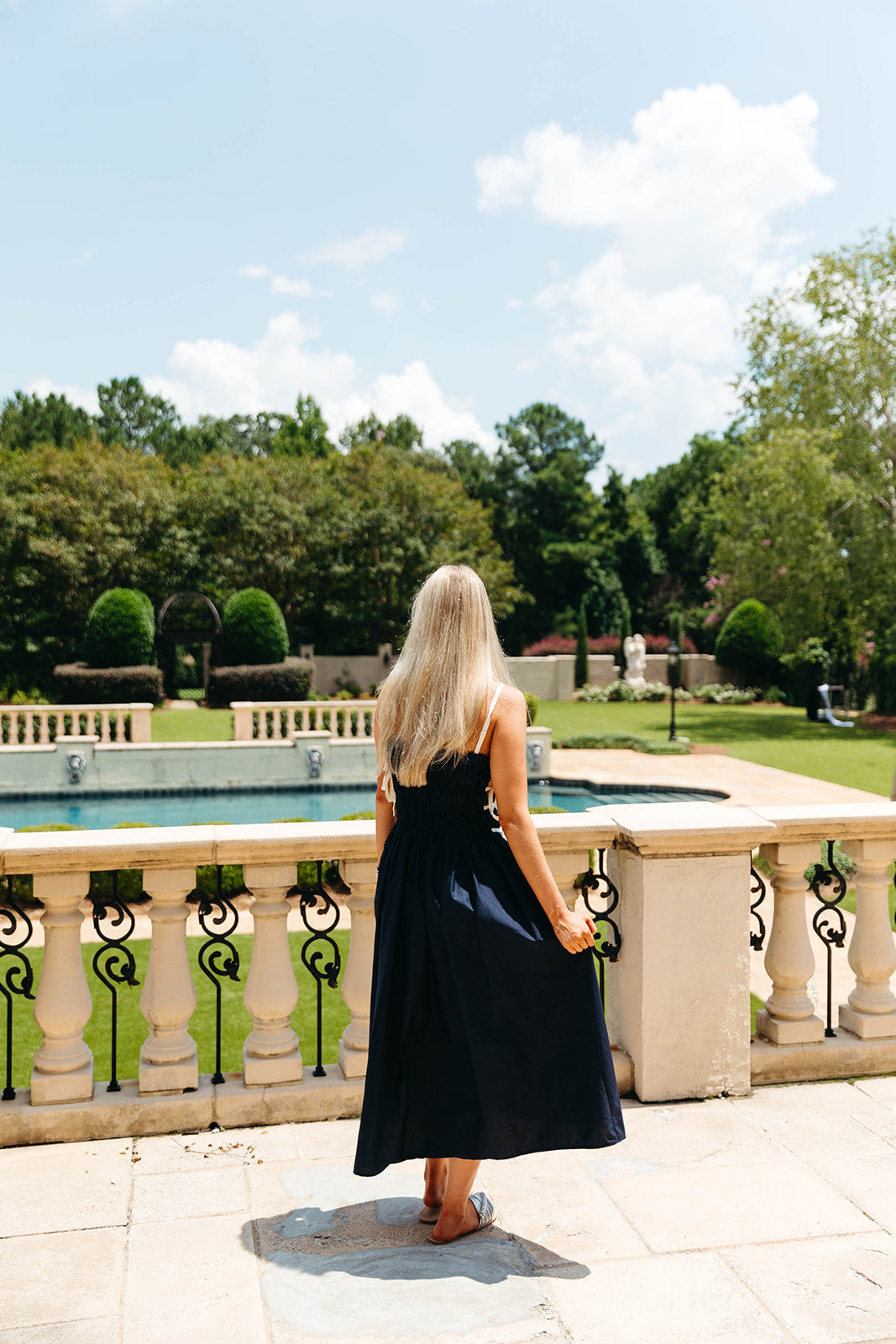 Premium River Midi Dress - Navy | Ultimate Summer Style