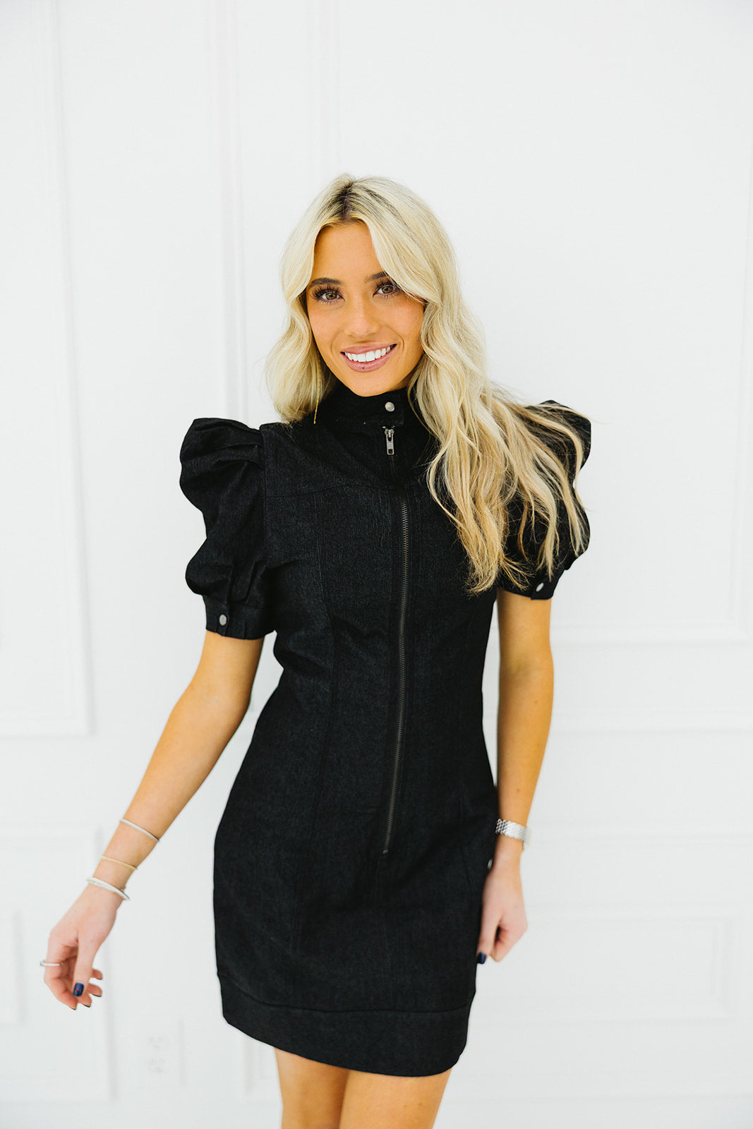 Premium Camille Mini Dress - Sleek Black