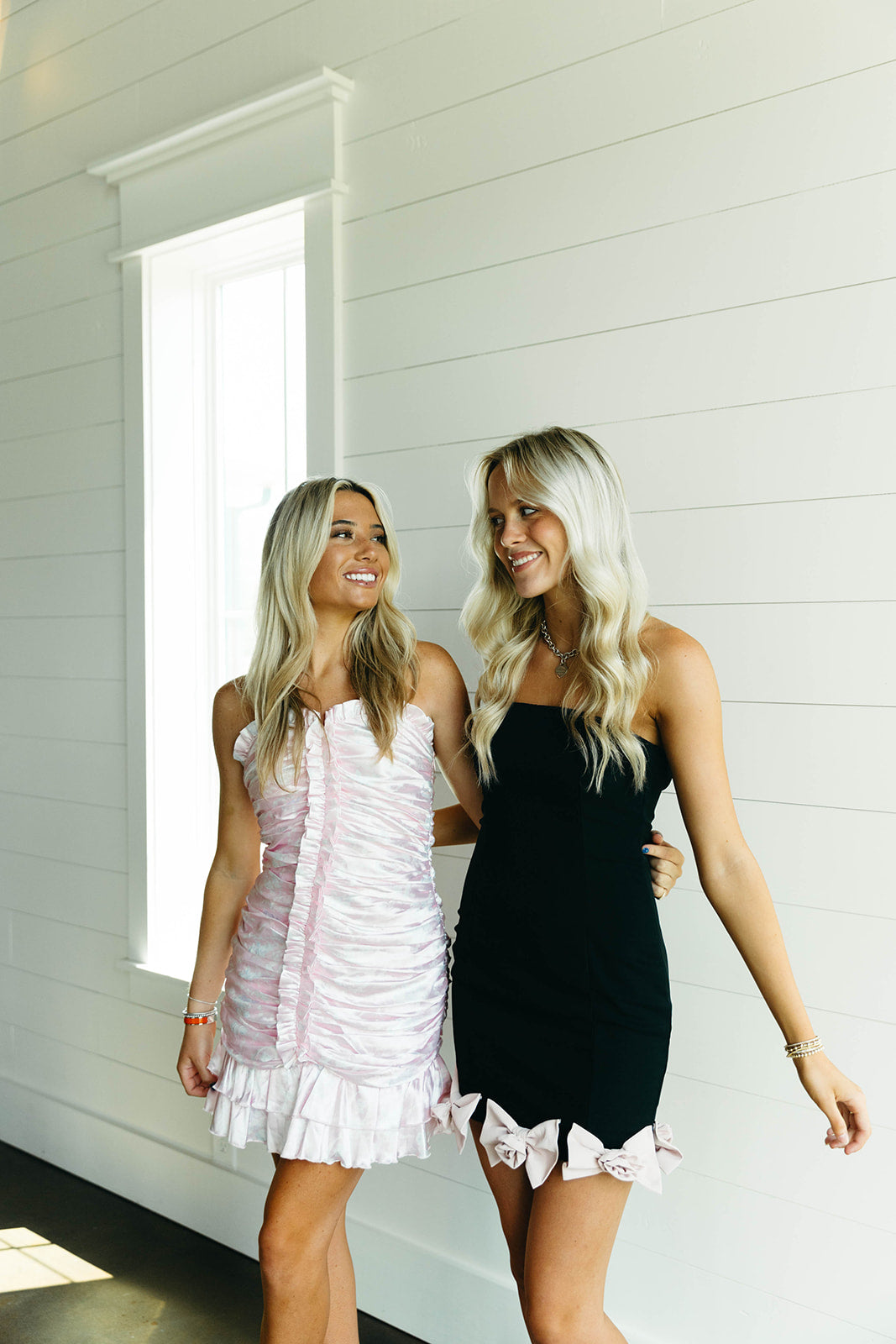 Emilia Mini Dress - Pink Baroque Floral | Premium Party Dress