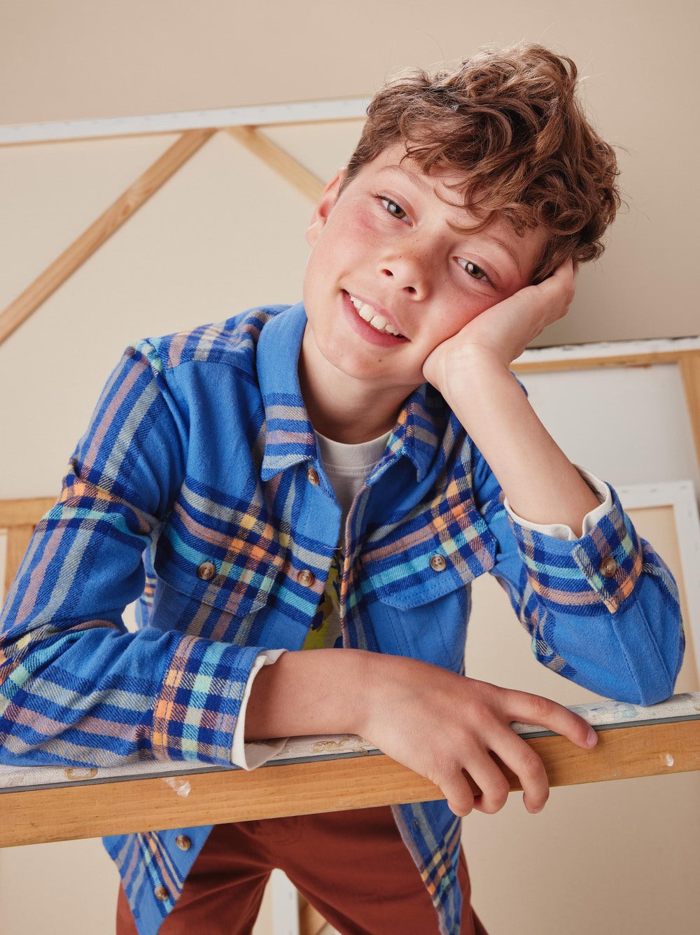 Premium Flannel Shirt: Ultimate Bleu Plaid Comfort
