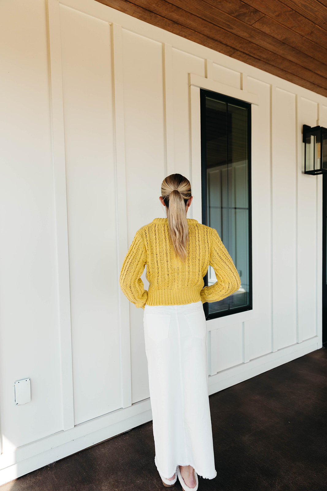 Premium Monica Chunky Knit Cardigan - Vibrant Yellow