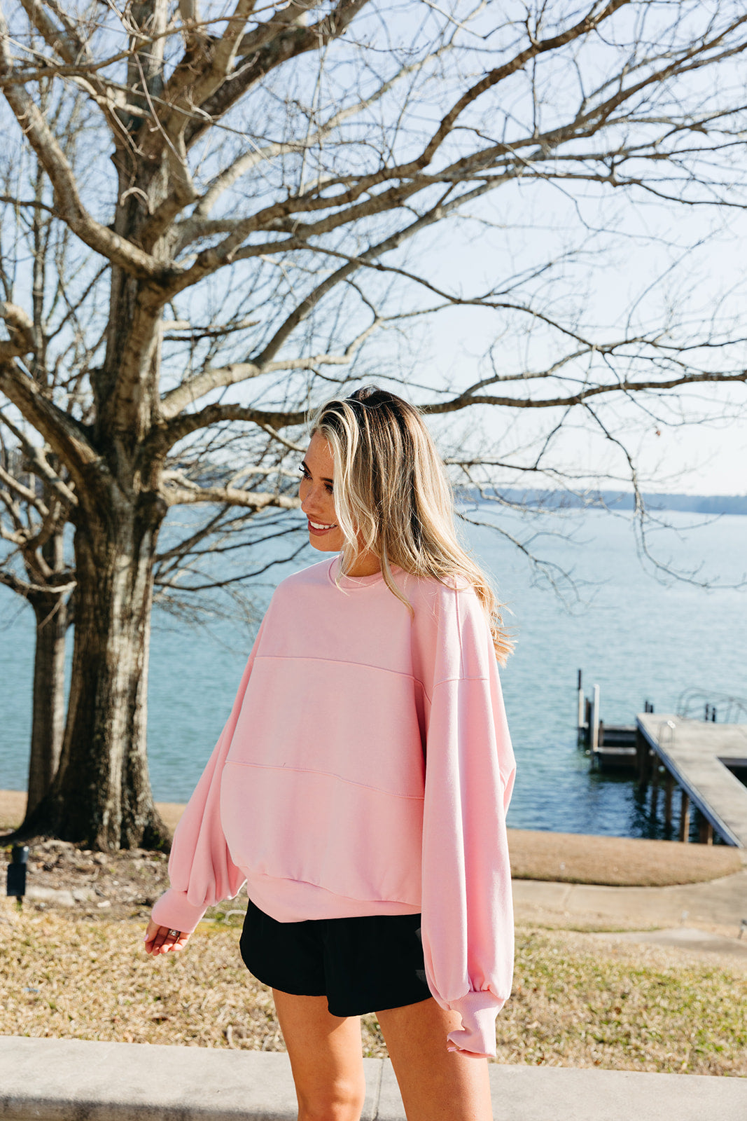 Premium On-The-Go Oversized Sweatshirt - Pink | Ultimate Comfort & Style