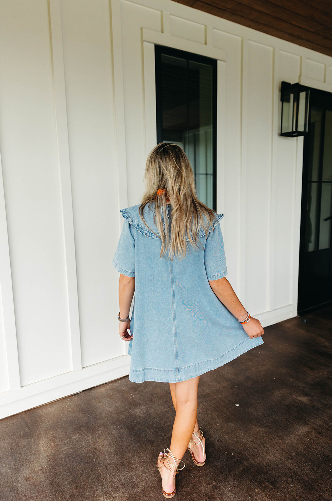 Ultimate Bale Denim Mini Dress - Light Denim