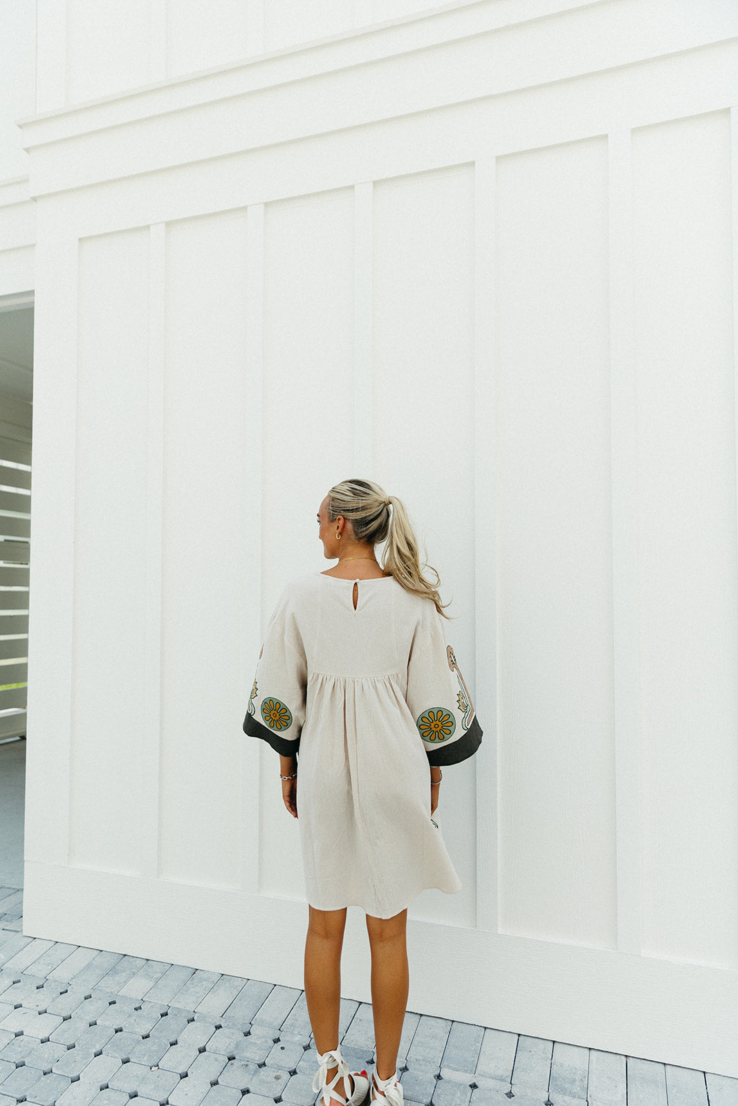 Premium Marie Mini Dress - Sage Bohemian Style