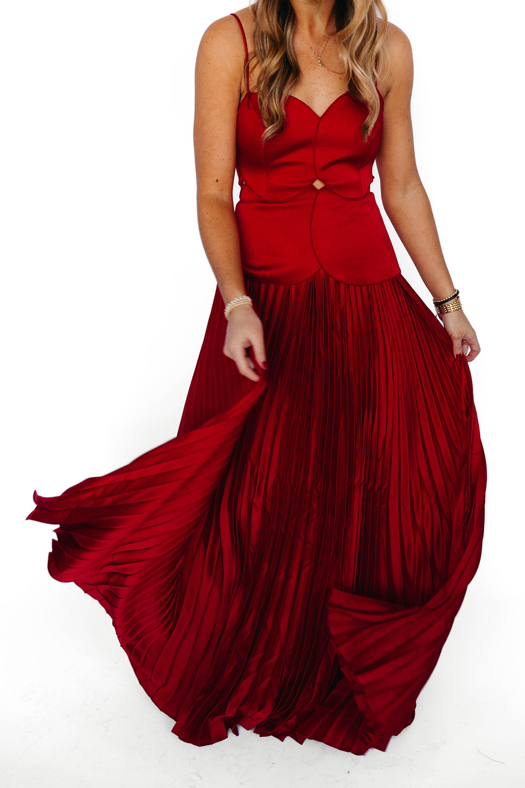 Premium Myles Maxi Dress - Elegant Red